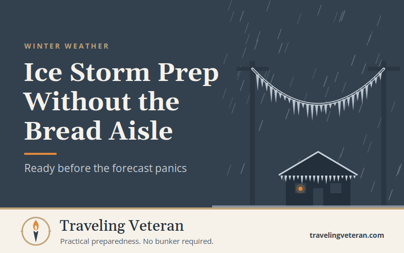 Ice Storm Preparation for People Who Hate Shopping at the Last Minute