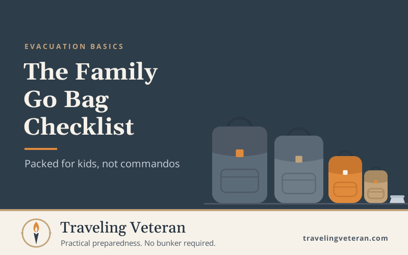 Building a Go Bag for a Family, Not a Commando